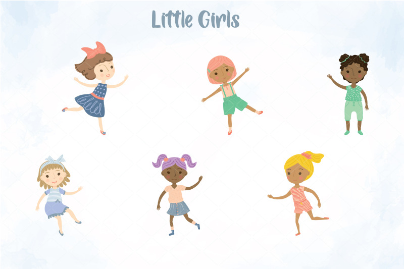 girls-playing-games-cute-paper-doll-multi-skin-tone-hairdo