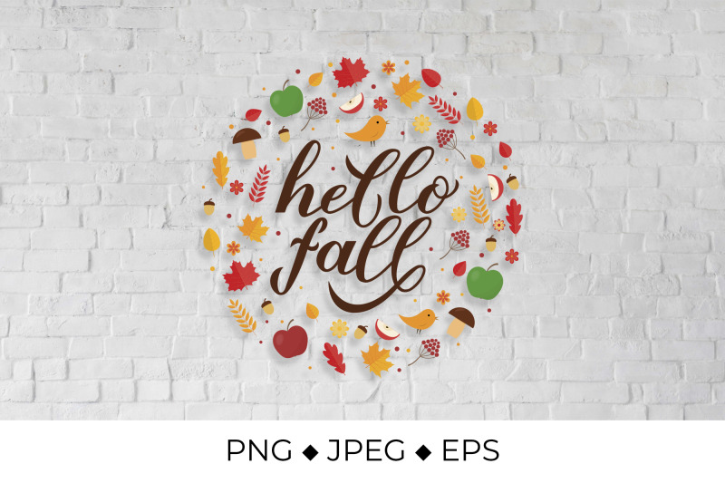 hello-fall-calligraphy-in-circle-frame-of-leaves-and-acorns