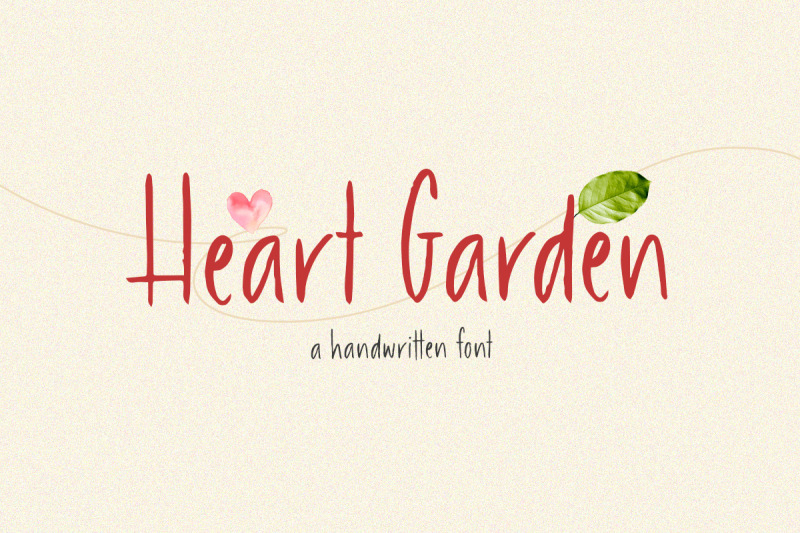 heart-garden-a-handwritten-font