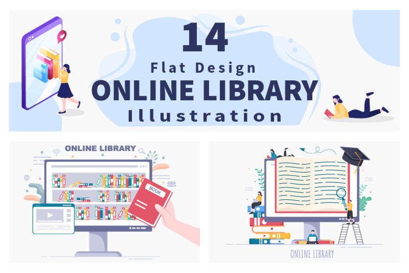 14-online-library-digital-education-illustration