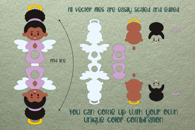 black-girl-angel-christmas-candy-holder-svg