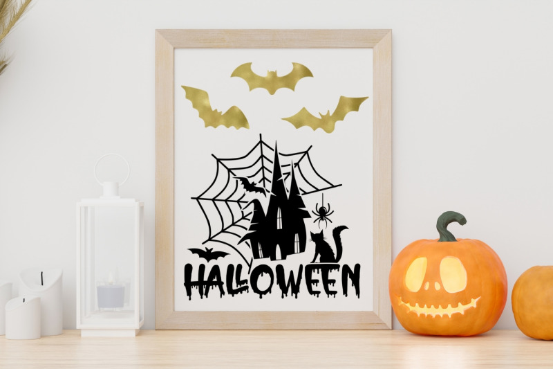 gold-halloween-bats-collection-halloween-bats