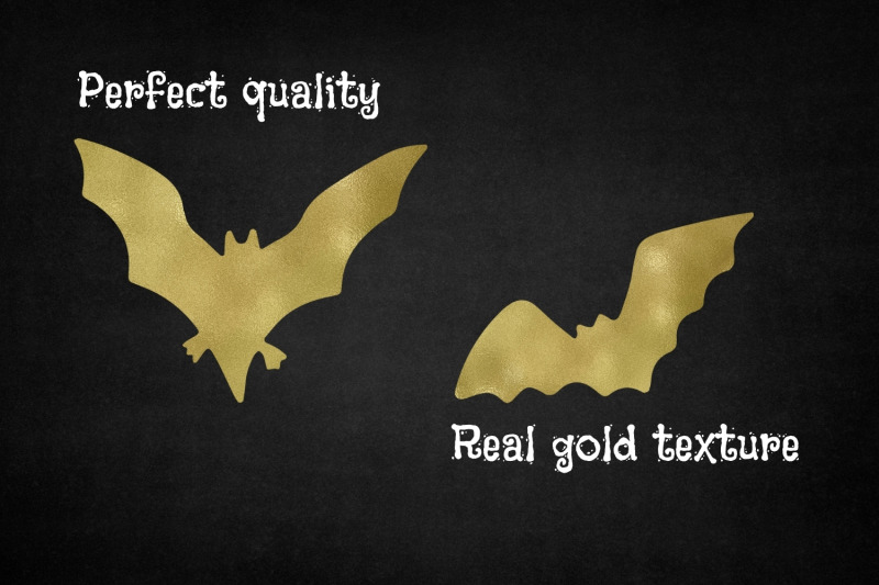 gold-halloween-bats-collection-halloween-bats