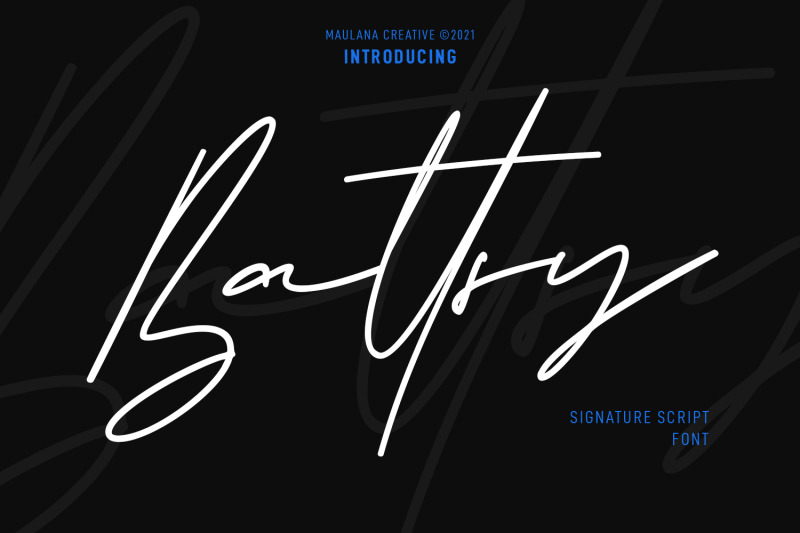 battsy-signature-font