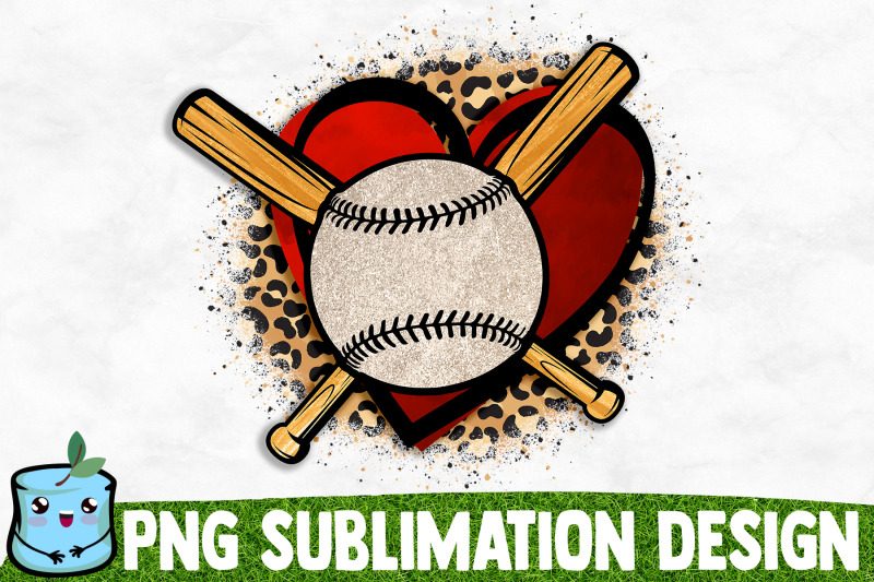 baseball-heart-sublimation-design