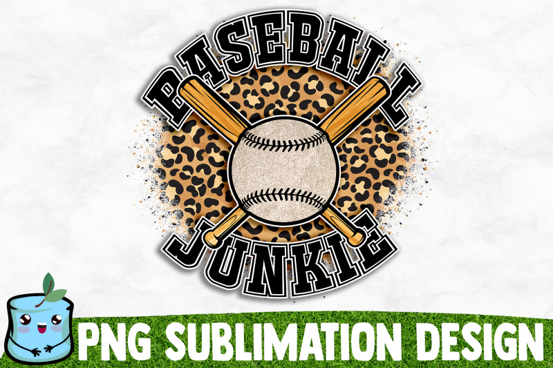 baseball-junkie-sublimation-design