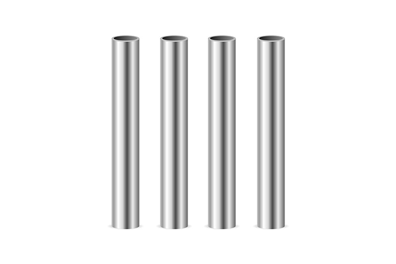 realistic-detailed-3d-steel-or-metal-pipes-set-vector