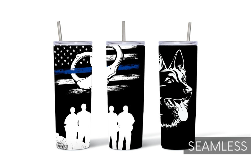 police-tumbler-sublimation