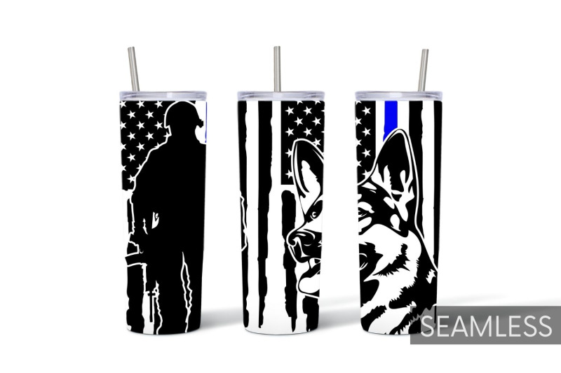 police-tumbler-sublimation