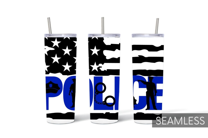 police-tumbler-sublimation