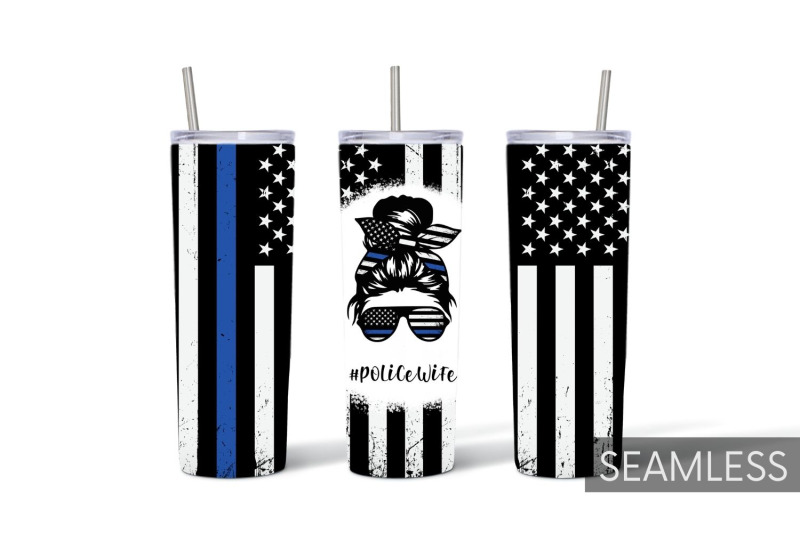 police-tumbler-sublimation