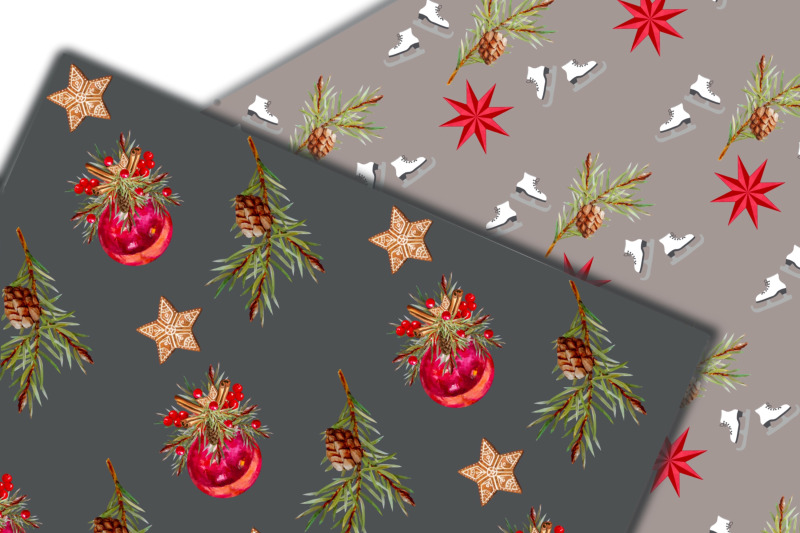 christmas-digital-paper-bag-funny-panda-seamless-pattern-christmas-pa
