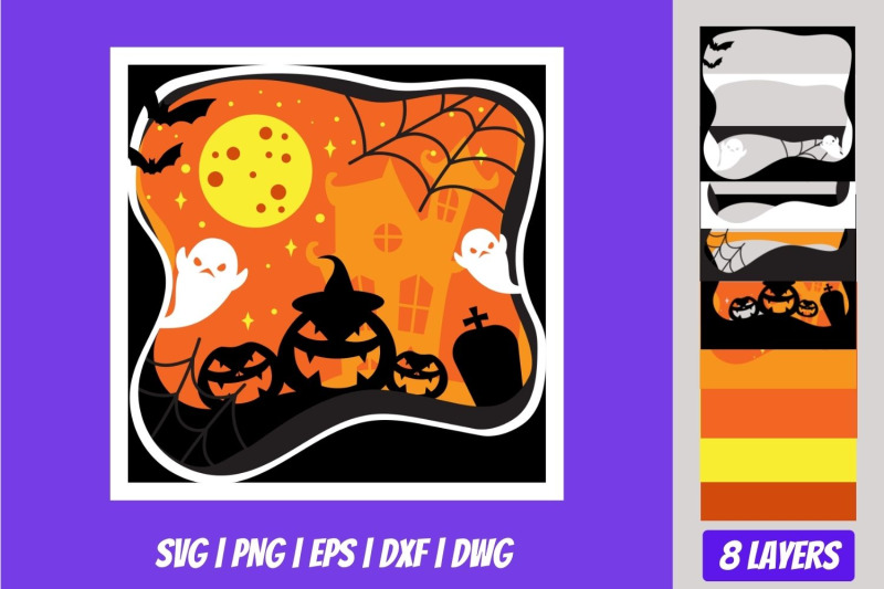 3d-halloween-shadowbox-svg-bundle