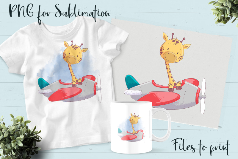cute-giraffe-sublimation-design-for-printing