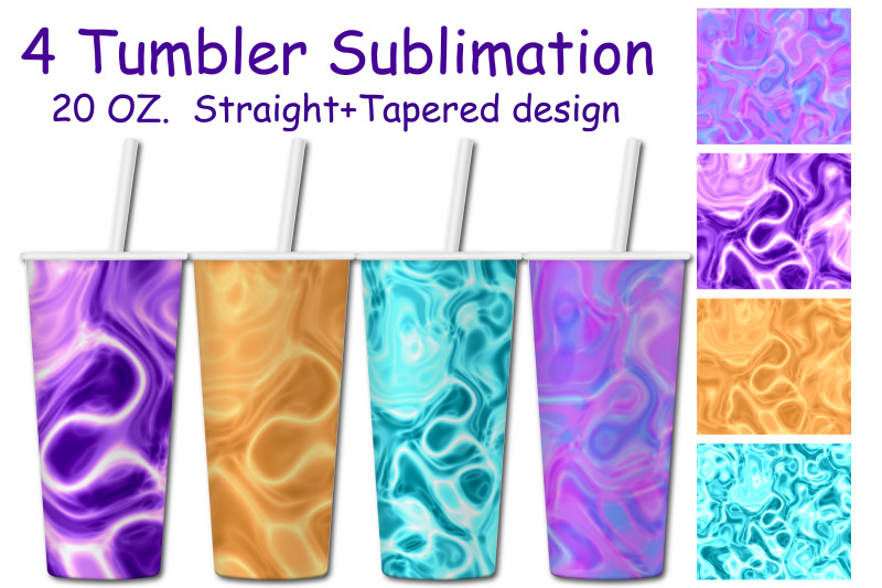tumbler-sublimation-waves-20-oz-tumbler-skinny-wrap-foil