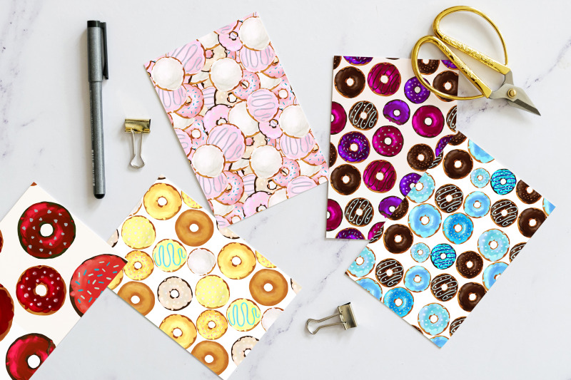 donut-party-seamless-pattern