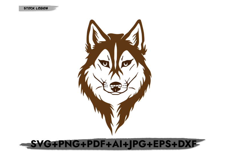 wolf-face-svg