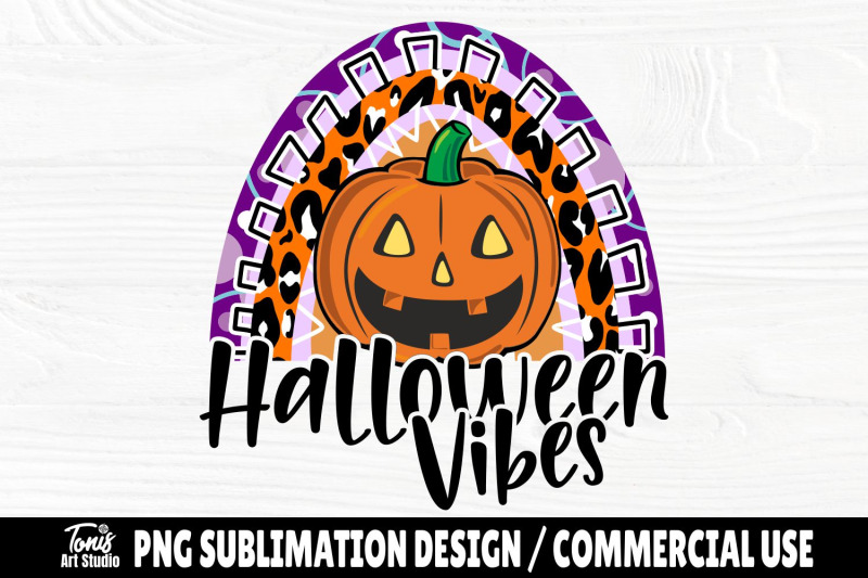 halloween-vibes-rainbow-png-sublimation-design-png