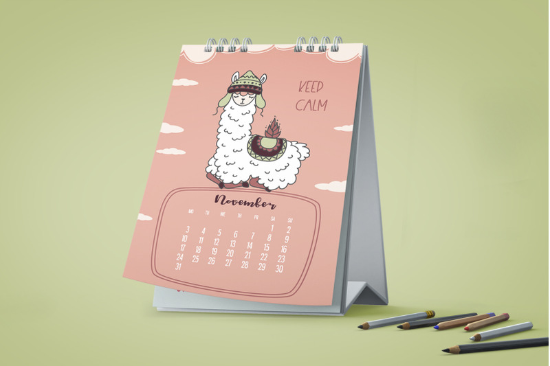 calendar-2022-with-cute-llamas-and-bonus