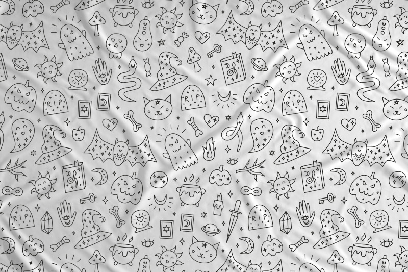 halloween-black-and-white-seamless-patterns-big-pack