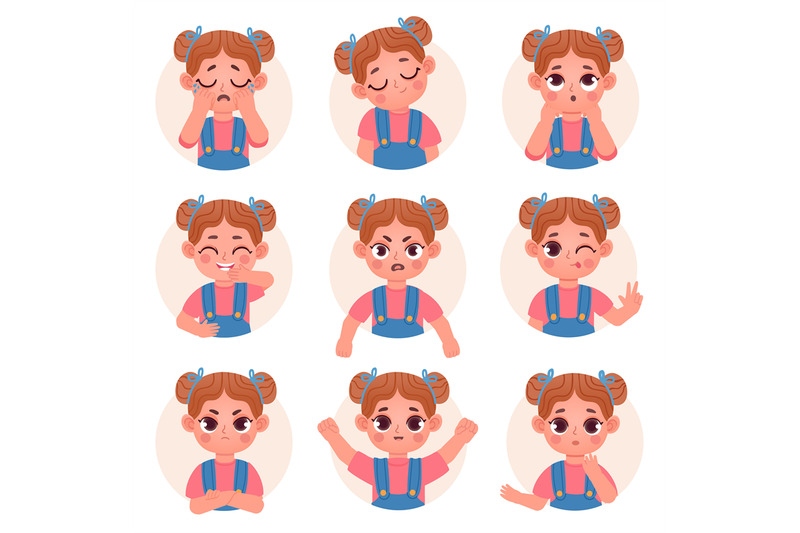 cute-child-girl-avatar-facial-emotions-and-feelings-little-kid-face-e