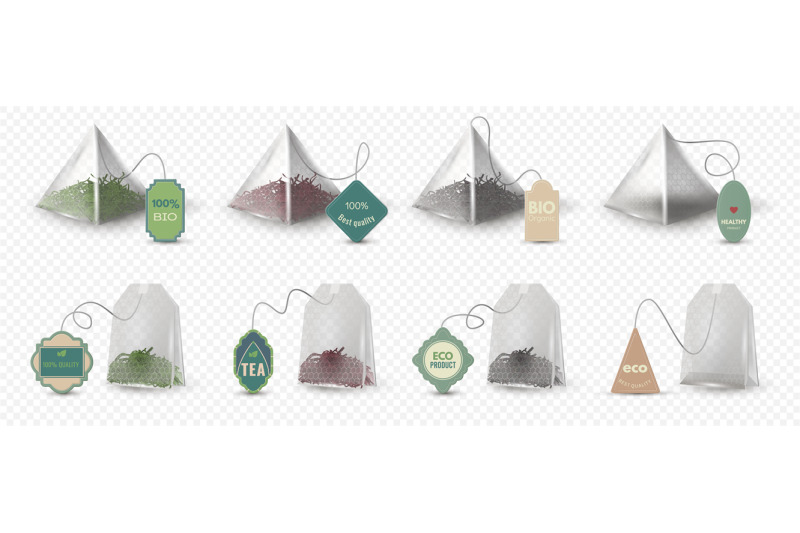 realistic-pyramid-and-rectangular-green-red-and-black-tea-bags-with-t