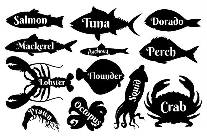 fish-and-seafood-silhouettes-for-vintage-logo-or-label-icons-ocean-sa