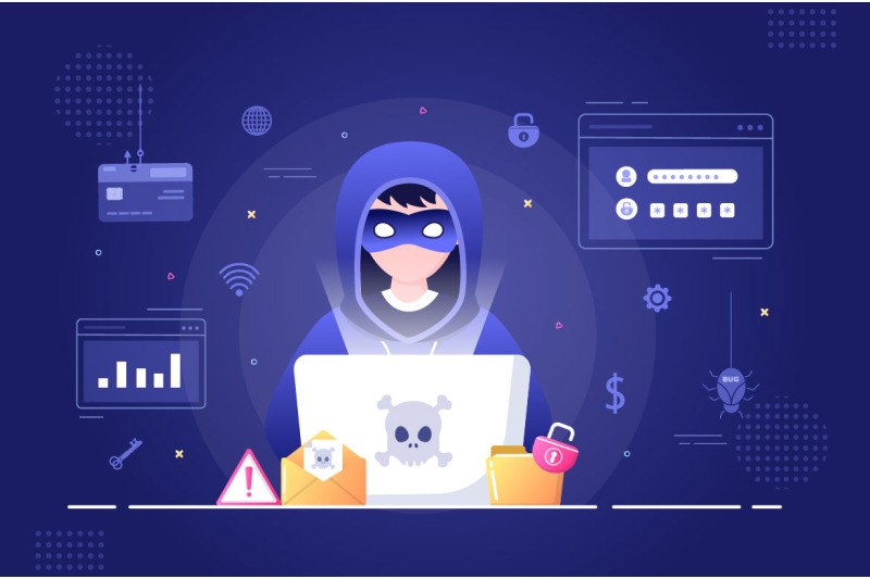 13-hacker-vector-illustration