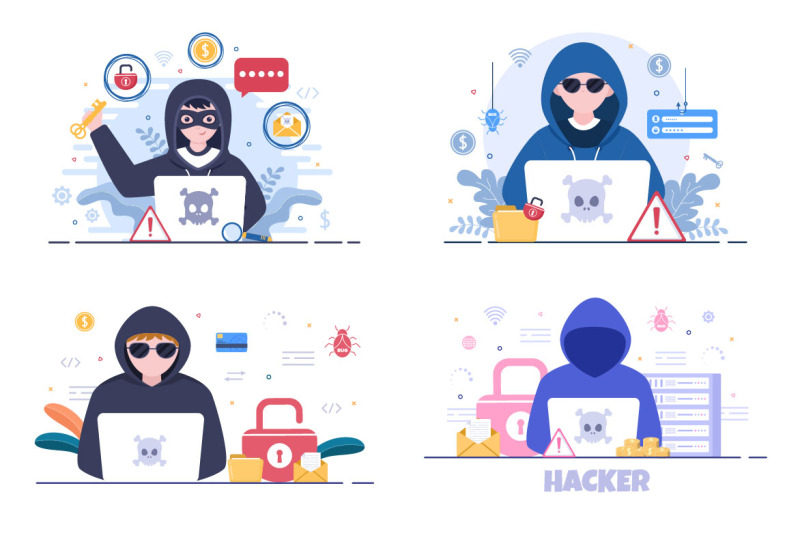 13-hacker-vector-illustration