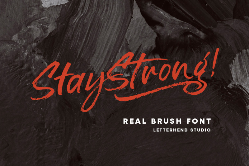 stay-strong-dry-brush-font