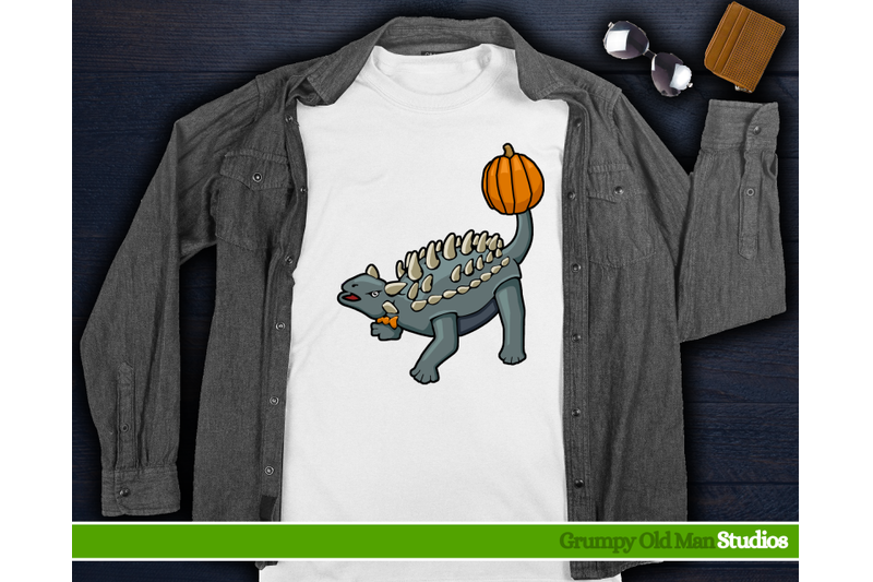 ankylosaurus-with-pumpkin-on-tail-halloween-dinosaur