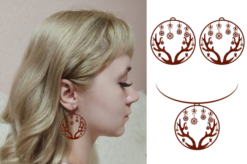 deer-antler-earrings-with-pendant-svg-cutting-files