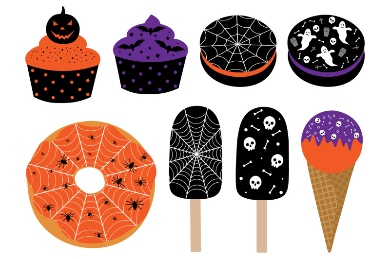 halloween-cupcakes-halloween-ice-cream-halloween-donuts