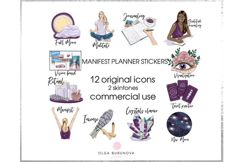 manifestation-stickers-planner-icons-printable-stickers-manifestation
