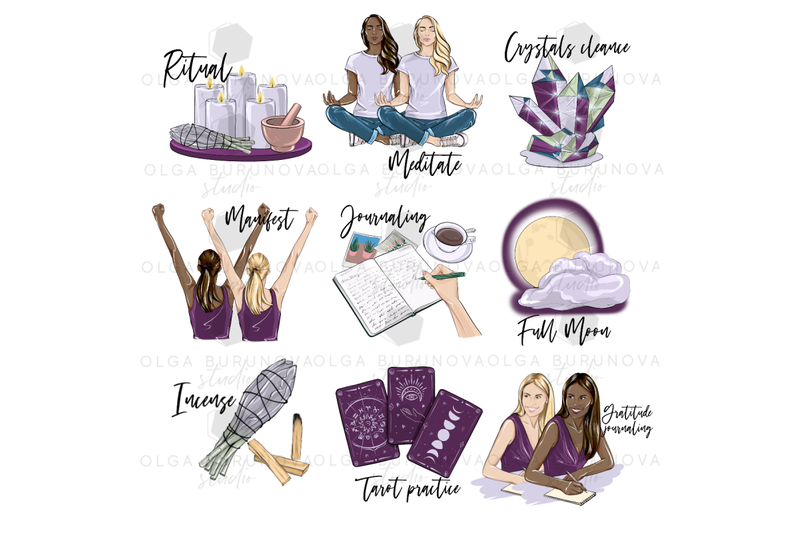 manifestation-stickers-planner-icons-printable-stickers-manifestation