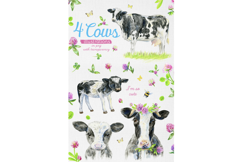 cute-cows-and-meadow-flowers-dairy-collection