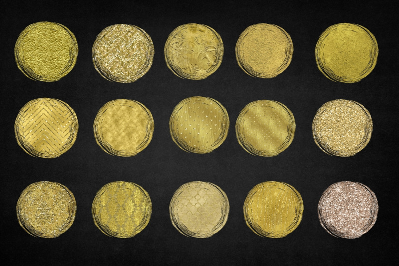 round-gold-print-sublimation-background-bundle