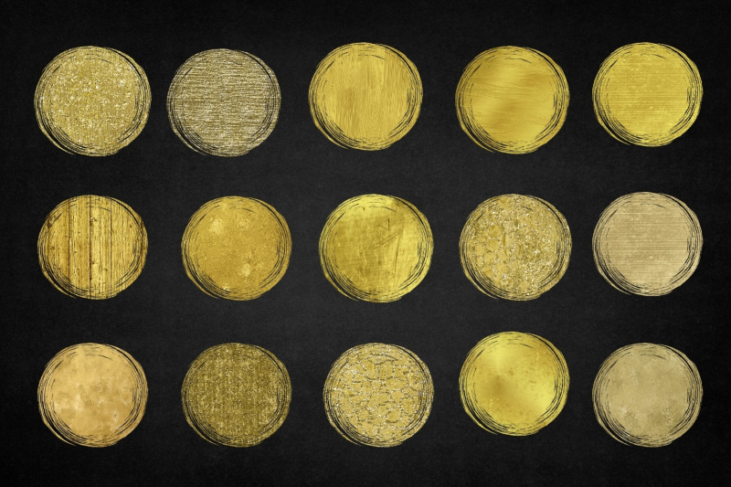 round-gold-print-sublimation-background-bundle