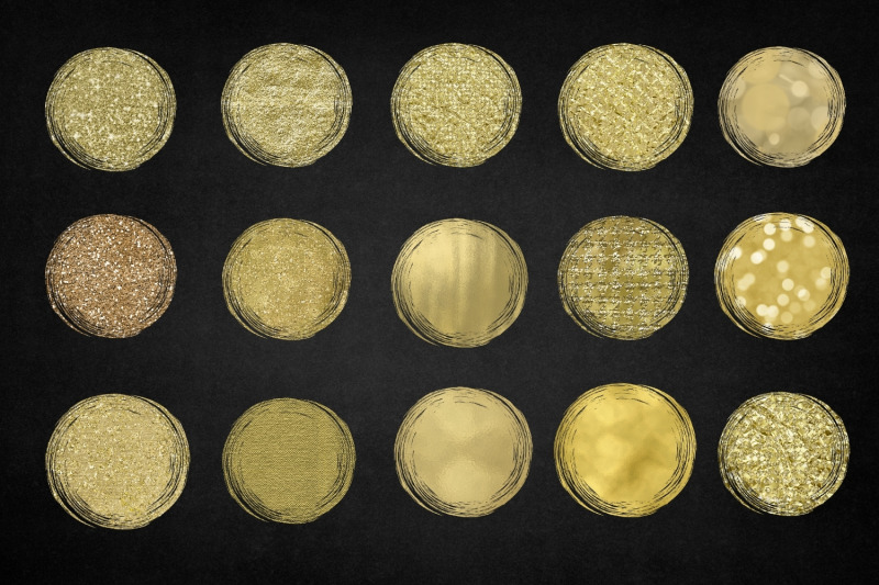 round-gold-print-sublimation-background-bundle