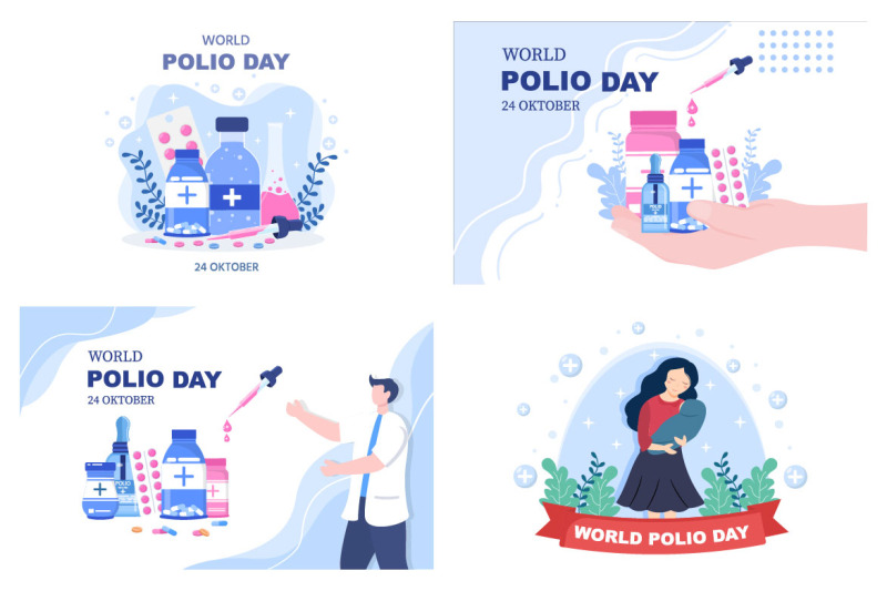 16-world-polio-day-background-vector-illustration