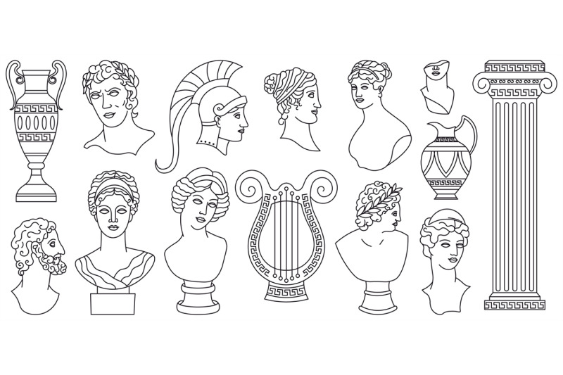 antique-ancient-greece-heads-sculptures-architectural-elements-gree