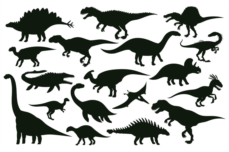 cartoon-dinosaurs-jurassic-extinct-dino-raptors-silhouettes-jurassic