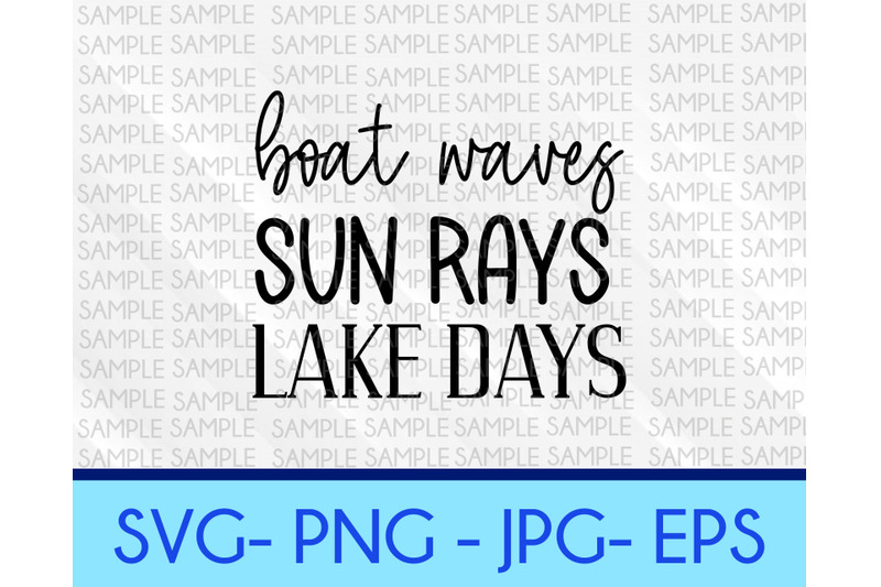 boat-waves-sun-rays-lake-days-svg