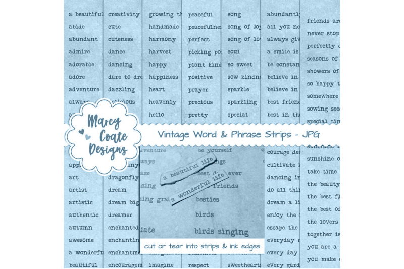 blue-dyed-word-strips-bundle-with-7-pages