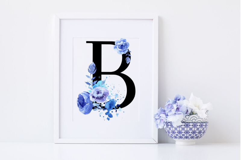 blue-roses-floral-alphabet