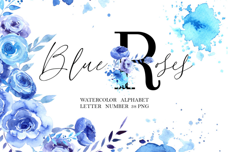 blue-roses-floral-alphabet