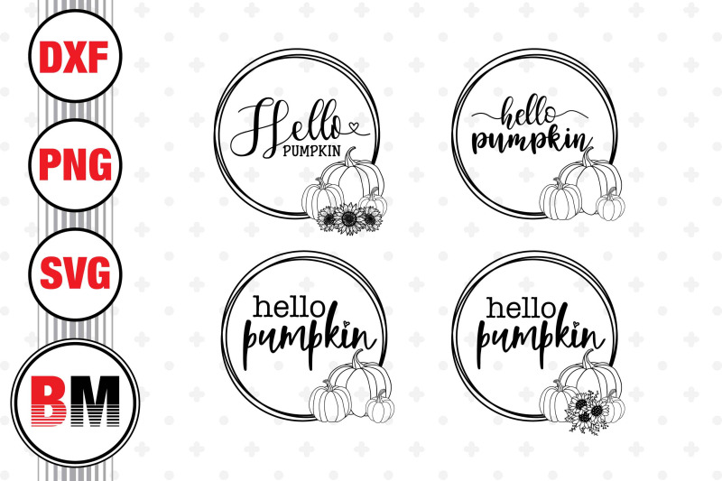 hello-pumpkin-circle-floral-svg-png-dxf-files