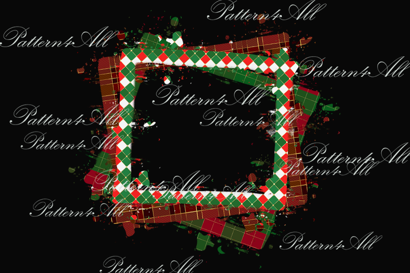 christmas-plaid-frame-png-plaid-background-transparent-sublimation-de