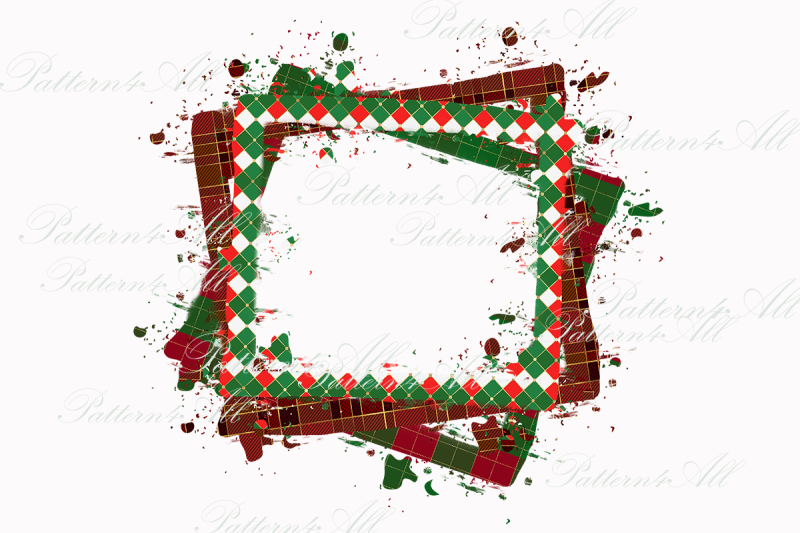 christmas-plaid-frame-png-plaid-background-transparent-sublimation-de