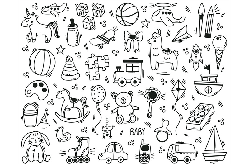 doodle-cute-kids-toys-hand-drawn-elements-kindergarten-funny-children